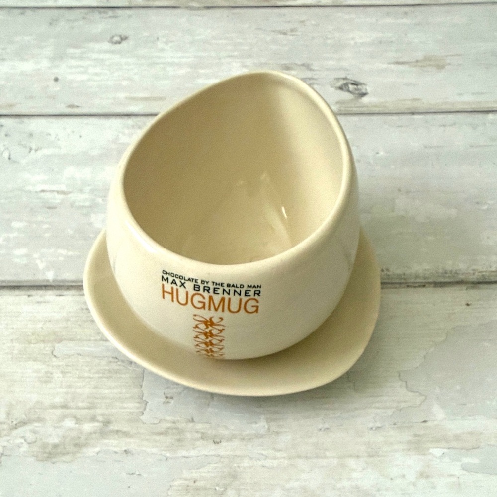 Max Brenner Hug Mug & Saucer Set Ceramics Cups Tea Coffee Hot Chocolate